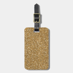Gold Glam Imitate Glitzer Gepäckanhänger
