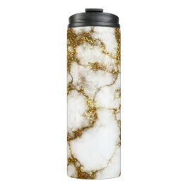 Gold Glam Marble Thermosbecher
