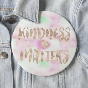 Gold Glam Mint Pink Gefärbte Krawatte Kindness Mat Button