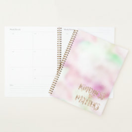 Gold Glam Mint Rosa Gefärbte Krawatte Kindness Mat Planer