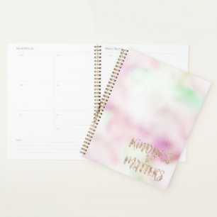 Gold Glam Mint Rosa Gefärbte Krawatte Kindness Mat Planer
