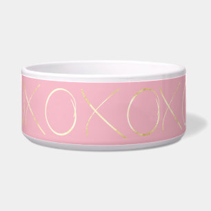 Gold Glam Pink XOXO Napf