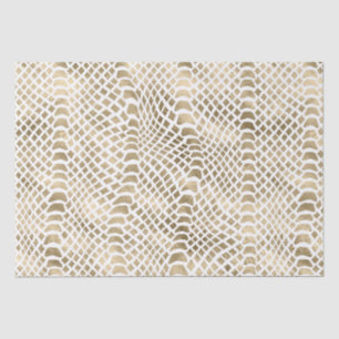 Gold Glam Snake Skin Seidenpapier