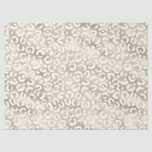 Gold Glam Weißer Leopard Seidenpapier