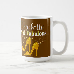 GOLD GLAMOROUS PERSONNALISÉ 50E ANNIVERSAIRE MUG
