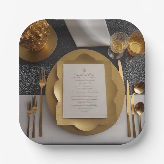 Gold Glamour Paper Teller (Vorderseite)