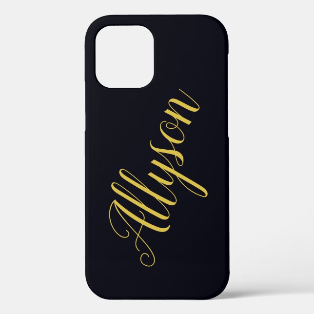 Gold Glamour personalisiert Case-Mate iPhone Hülle (Rückseite)