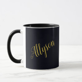 Gold Glamour personalisiert Tasse