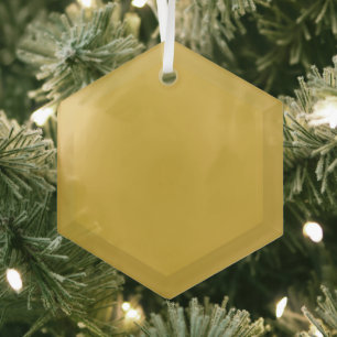 Gold Glas Hexagon Ornament Ornament Aus Glas