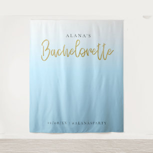 Gold Glitter Blau Junggesellinnenabschied Foto Boo Wandteppich