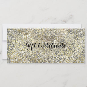 Gold Glitter Crackle Moderne Schicke Geschenkkarte