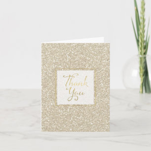 Gold Glitter Danke