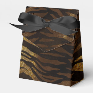 Gold Glitter Dschungel Tiger Geschenkschachtel