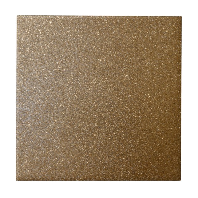 Gold Glitter Fliese (Vorderseite)