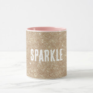 Gold Glitter Funkeln Tasse