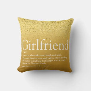 Gold Glitter Glam Beste Freundin Aller Zeiten Defi Kissen