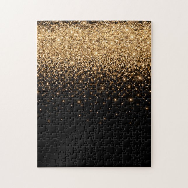 Gold Glitter Glanz Elegante Luxus Textur        (Vertikal)