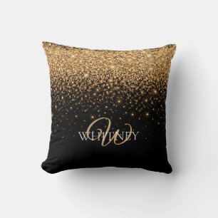 Gold Glitter Glanz Elegante Luxus Textur Kissen