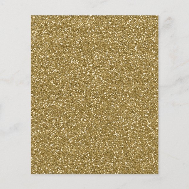 Gold Glitter Hintergrundvorlage Flyer (Vorne)