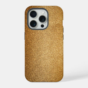 Gold Glitter iPhone 15 Pro Hülle
