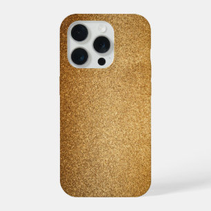Gold Glitter iPhone 15 Pro Hülle