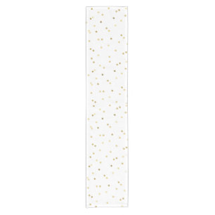 Gold Glitter Konfetti Punkt Polka Nagel Tischläufe Kurzer Tischläufer