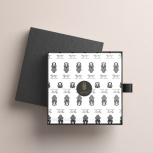 Gold Glitter Logo Wäsche Boutique Danke Runder Aufkleber