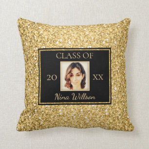 Gold Glitter Mit Foto Kissen