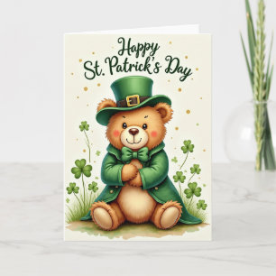 Gold Glitter St. Patrick's Day Karte