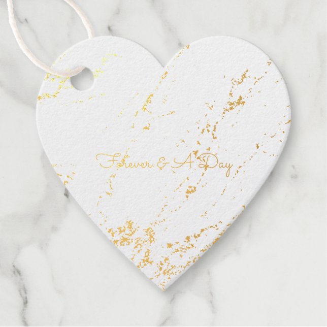 Gold Glitz Geschenkanhänger (Vorderseite)