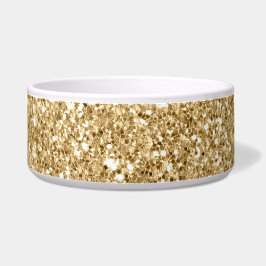 Gold Glitz Glitzer      Napf