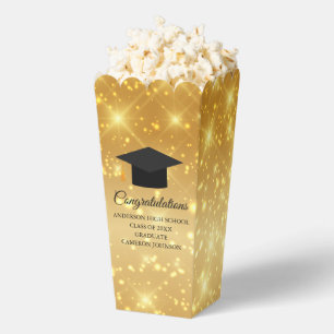 Gold Glitzer Absolventen Chic Benutzerdefinierte P Geschenkschachtel