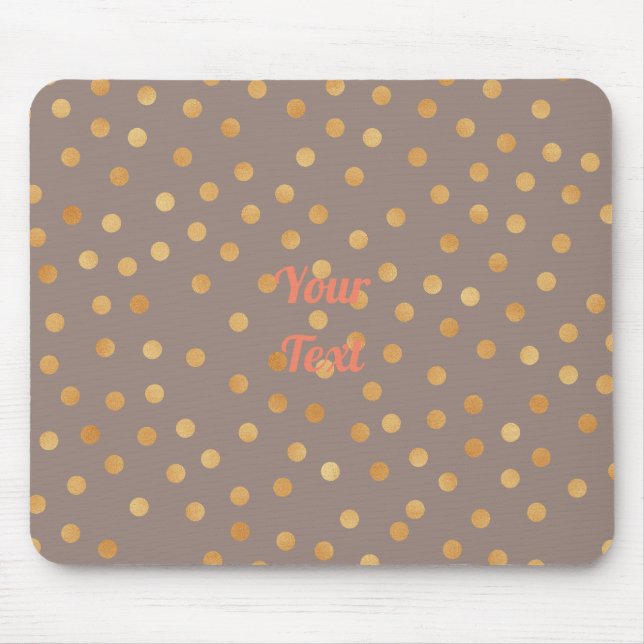 Gold-Glitzer anpassen Mousepad (Vorne)