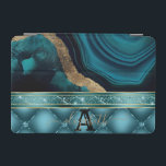 Gold Glitzer Aquamarin Agate Marble Diamonds iPad Mini Hülle<br><div class="desc">Gold Glitzer Aquamarin Agate Marble Diamonds</div>