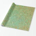 Gold Glitzer Aquamarin Aqua Girly Glam Trendy Part Geschenkpapier<br><div class="desc">Gold Glitzer Aquamarin Aqua Girly Glam Trendy Party Wrapping Paper</div>