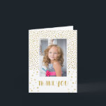Gold Glitzer Birthday Kids Girl 2 Foto Vielen Dank Karte<br><div class="desc">Gold Glitzer Stars Geburtstag Kinder Mädchen 2 Foto Dankeschön Karte. Niedliche Geburtstag danke Ihnen Karte für Ihre Freunde und Familie. Laden Sie Ihre Fotos auf der Vorderseite und innerhalb der Karte hoch und personalisieren Sie die Karte mit Ihrem Namen und Text im Inneren. Großartig wie danke Karte für Mädchen.</div>