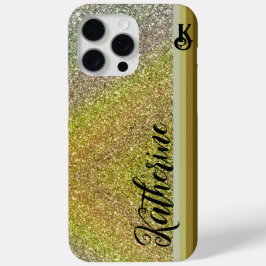 Gold Glitzer Blush Monogram Case-Mate Case-Mate iPhone Hülle