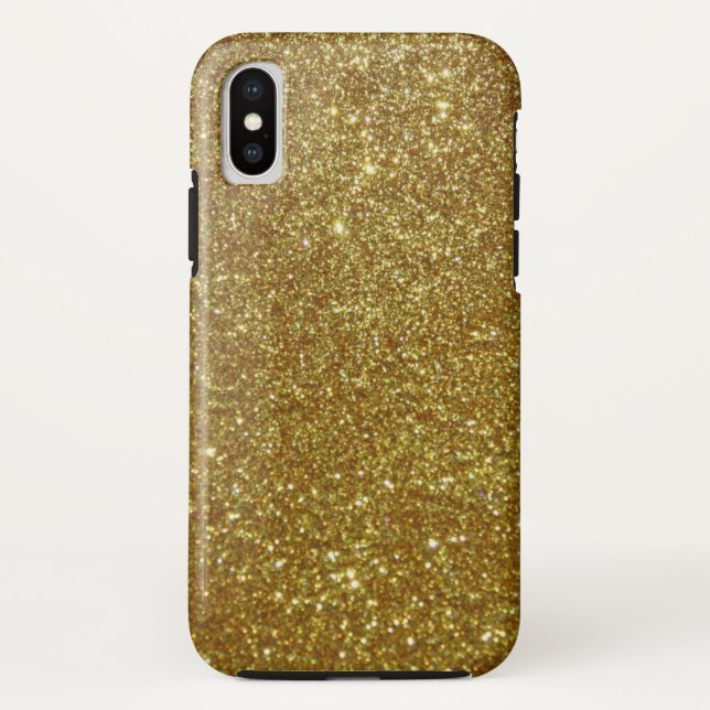 Gold Glitzer Case-Mate iPhone Hülle (Rückseite)