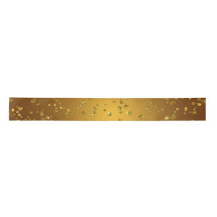 Gold Glitzer Christmas Sparkle Satinband