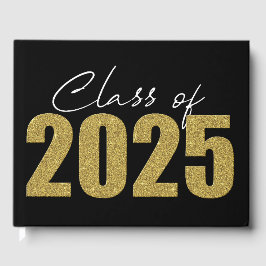Gold Glitzer Class 2025 Gästebuch