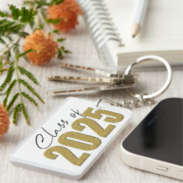 Gold Glitzer Class 2025 Schlüsselanhänger