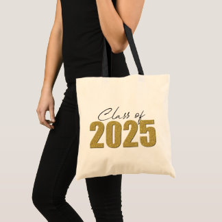 Gold Glitzer Class 2025 Tragetasche
