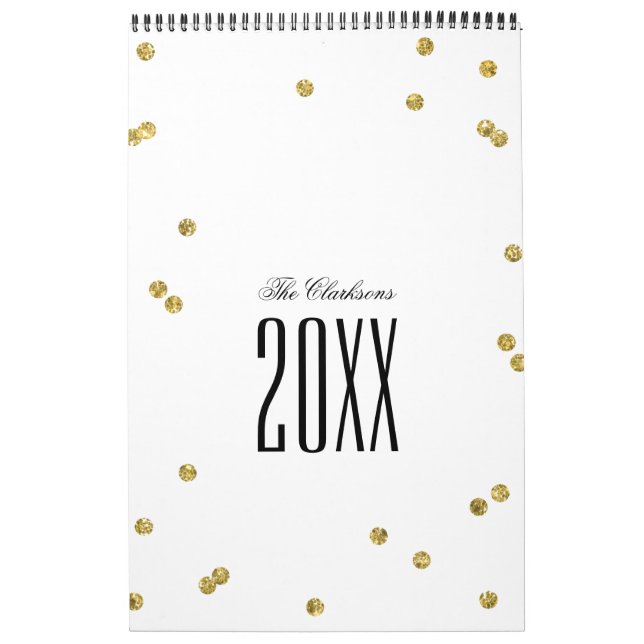 Gold Glitzer Confetti Kalender (Titelbild)