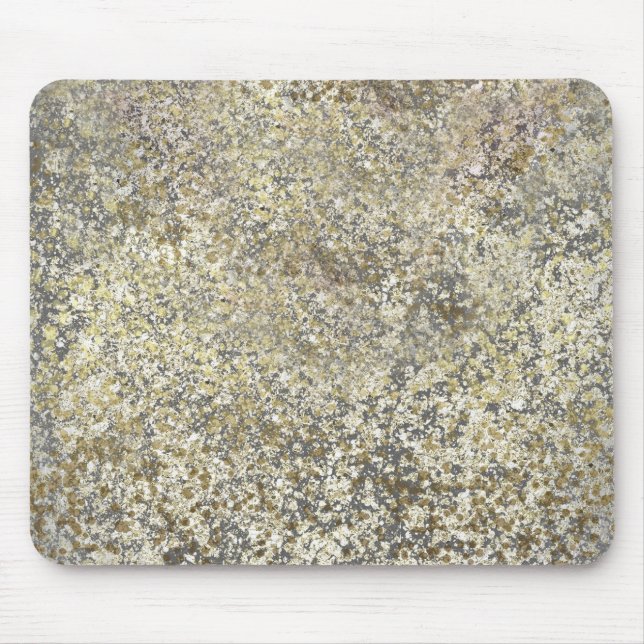 Gold Glitzer Crackle Modern Chic Glam Sparkle Mousepad (Vorne)