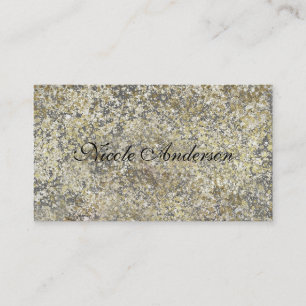 Gold Glitzer Crackle Modern Chic Glam Sparkle Visitenkarte