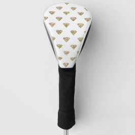Gold Glitzer Diamonds Golf Headcover