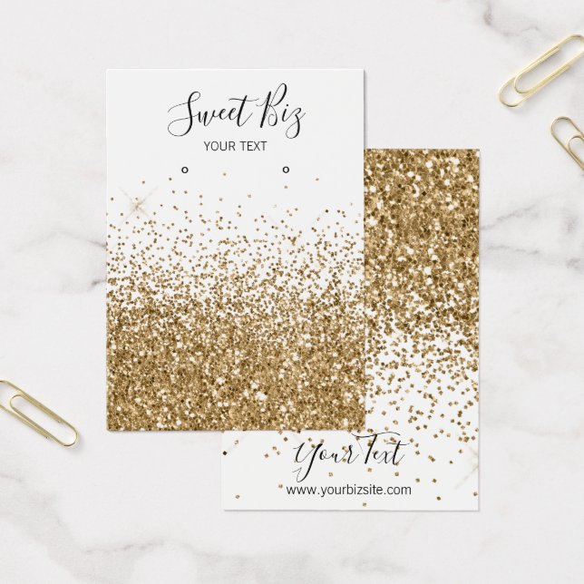 Gold Glitzer Earring Juweliergeschäft (Büro)