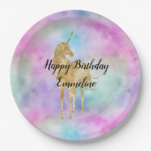 Gold Glitzer Einhorn Lila Rosa Aqua