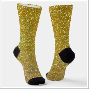 Gold Glitzer Festive Socken