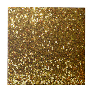 Gold Glitzer Fliese